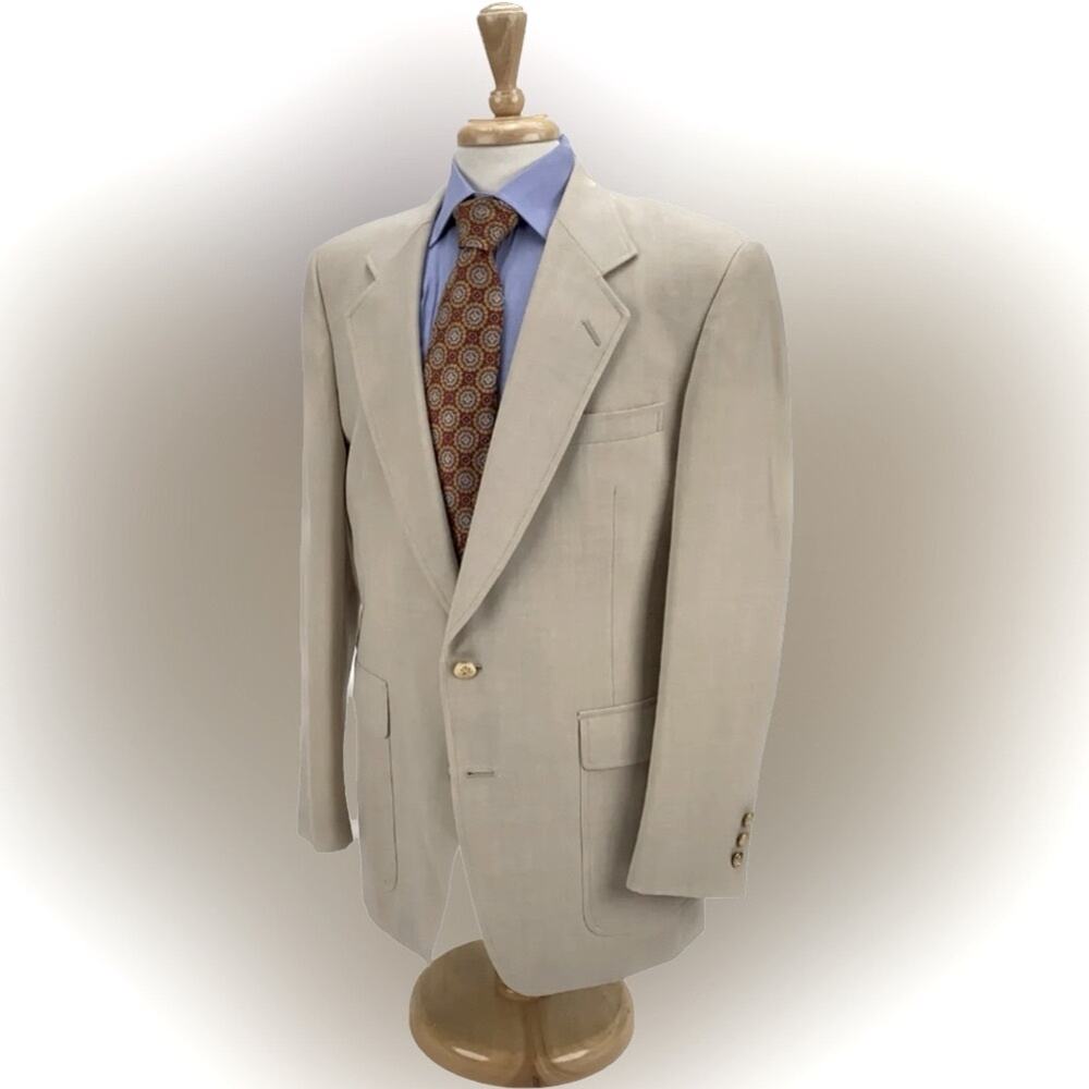 JACK NICKLAUS Mens Golden
Bear Jacket Bob Horsley's
Vintage Blazer Beige est 42R